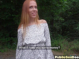 Dirty public slut smashed by nice cock in wet pussy hole