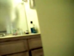 Doll waving her soft booty on hidden shower camera