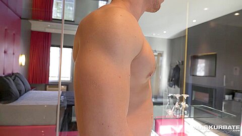 Dreamy Hunk Ginger Stripper Solo Jerk