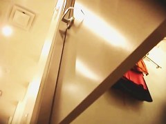 Dressing room scenes with hot ass and beaver