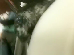 Dude rubs his crotch in woman's ass