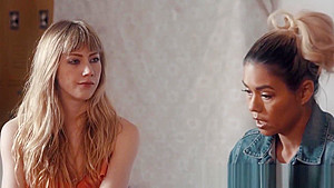 Eaten out lesbian milf orgasms for teen 18+