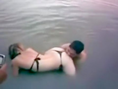 Eating ass in the lake is really hot