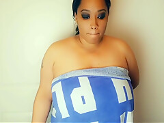 Ebony Bbw Stepmom Cornered In The Closet Stepson Fuck