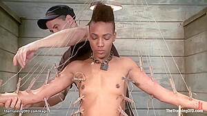 Ebony Trainee Sucking Huge Dick To Gimp - Nikki Darling And Nikki Darlin