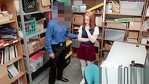 Ella is stripped down for a cavity search conducted by horny officer
