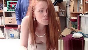 Ella is stripped down for a cavity search conducted by horny officer
