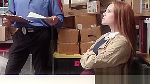 Ella is stripped down for a cavity search conducted by horny officer