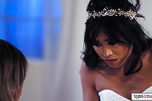 Ember Snow, Korra Del Rio And Big T - Trans Fucks An Asian Bride