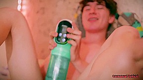 Emmanuel Kokichi In Cute Latino Twink Using An Automatic Masturbator Toy For The First Time