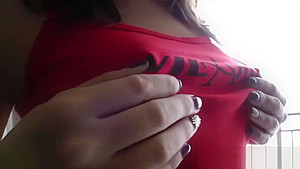 Erotic buttplay at the balcony