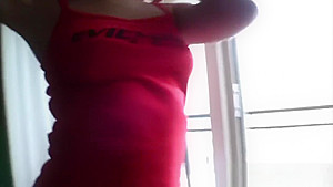 Erotic buttplay at the balcony