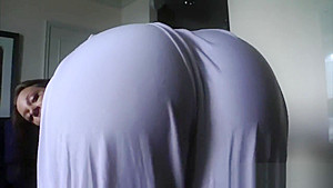 Erotic buttplay at the balcony