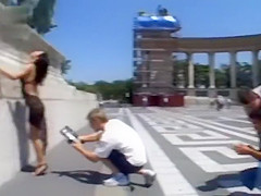 Euro Slut Sucks And Fucks Outdoors In Paris