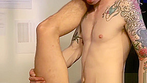 Euro stud deepthroated by submissive bottom