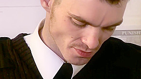 Euro stud deepthroated by submissive bottom