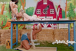 Eva Maxim, Avery Jane And Izzy Wilde In Busty Ebony Farmer Milks 2 Tranny Dicks 6 Min