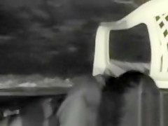 Exhibitionist couple has night time sex on the beach