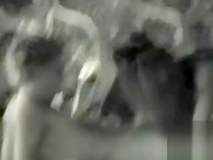 Exhibitionist couple has night time sex on the beach