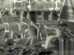 Exhibitionist couple has night time sex on the beach