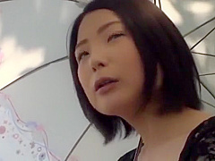 Exotic Japanese chick in Fabulous Stockings, Handjobs JAV movie