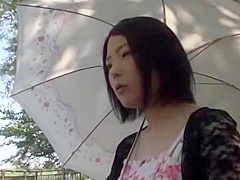 Exotic Japanese chick in Fabulous Stockings, Handjobs JAV movie