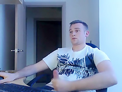 Exotic male in best amateur, handjob homosexual sex scene
