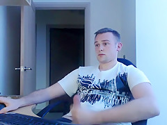Exotic male in best amateur, handjob homosexual sex scene