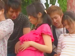 Fabulous Japanese whore Hinata Komine, Kyouko Maki in Best Public JAV clip