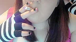 Fabulous homemade Smoking, Fetish xxx scene