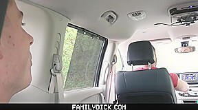 FamilyDick - Muscle bear Step dad fucks boy in car for smoking