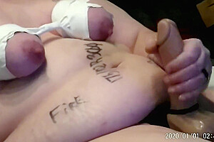 Fat Ugly Bbw Trans Man Humiliated By Jerking Off With Tied Tits Displayed