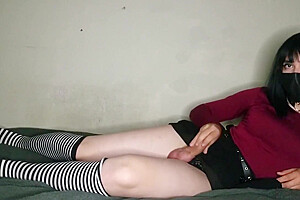 Femboy Con Calcetas Toca Su Lindo Pene Janedleon