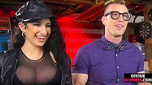 Femdom Busty Milf Teases Her Male Sub With Empty Promises