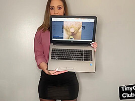 Femdom SPH solo babe insults small dicks in dirty talk video