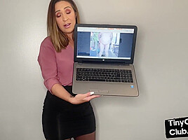 Femdom SPH solo babe insults small dicks in dirty talk video