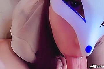 Femfoxfury - Cutie Sucking And Footjob Big Dick To Cum In Mouth