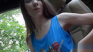 Fervid teen 18+ sucks penis in pov and gets tight slit plowed