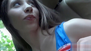 Fervid teen 18+ sucks penis in pov and gets tight slit plowed