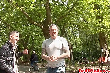 Fisted dutch hooker gets assfingered