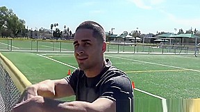 Fit straight dude Lance paid cash for sex session in hotel