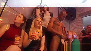 Frisky teenies get totally mad and stripped at hardcore party