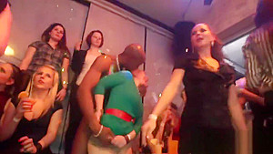 Frisky teenies get totally mad and stripped at hardcore party