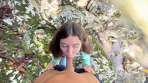 Fucked A Cute Girl Guide At The Waterfall   Extreme Sex In Nature
