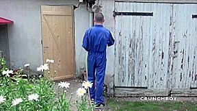 Fucked by young straight worker in exhib - CrunchBoy