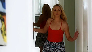 Fucked teen 18+ babysitter sucks and jerks cock