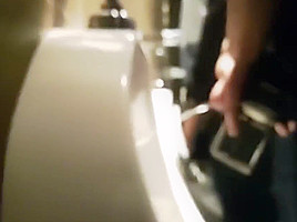Fucking Hot Compilation Of Uncut Guys Pissing At The Bar