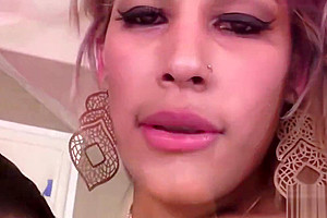 Fucking a Hot Blonde Shemale