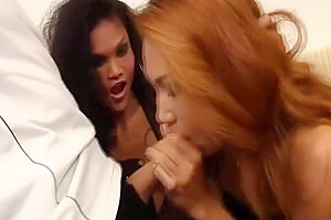 Full 13min Sexy Ladyboys Ming & Kwan Fucked Bareback