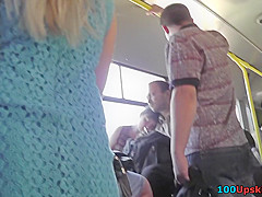 Gal in a-line skirt filmed by upskirting